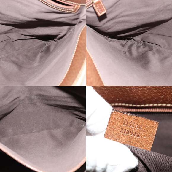 GUCCI GG Canvas Shoulder Bag Beige Gold - Picture 12 of 12